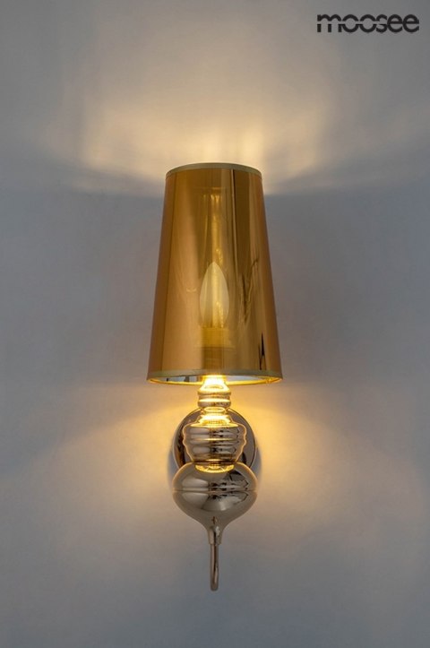 MOOSEE lampa ścienna QUEEN 15 złota MOOSEE lampa ścienna QUEEN 15 złota
