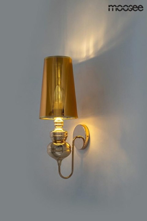MOOSEE lampa ścienna QUEEN 15 złota MOOSEE lampa ścienna QUEEN 15 złota