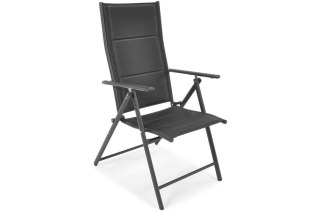 Krzesło ogrodowe aluminiowe MODENA - czarno-czarne