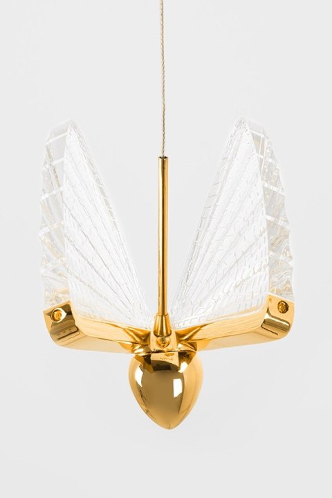 Lampa wisząca PAPILLON 5 złota