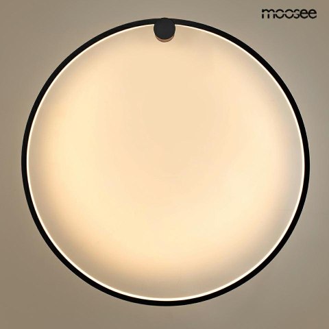 MOOSEE lampa ścienna HOOP 80 czarna