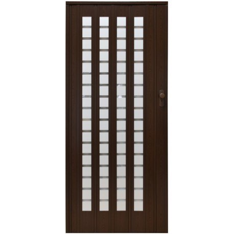Drzwi harmonijkowe 015 B01-7291-86 orzech mat 86 cm Drzwi harmonijkowe 015 B01-7291-86 orzech mat 86 cm