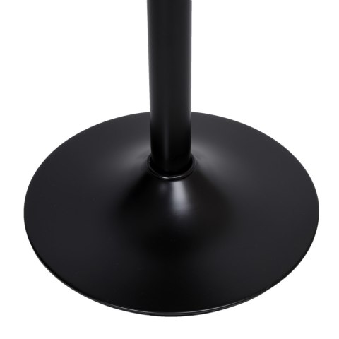 Krzesło barowe ARAKO BLACK aksamitne beżowe VELVET