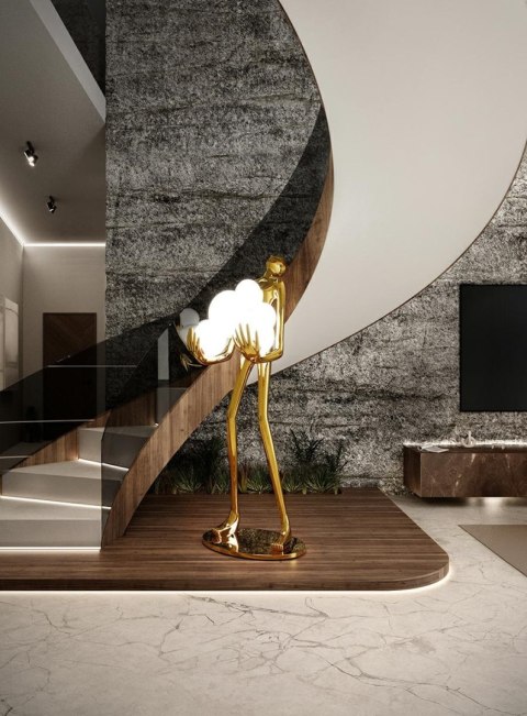 Lampa podłogowa INFINITY GOLD PREMIUM