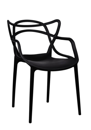 Krzesło HILTON czarne - polipropylen