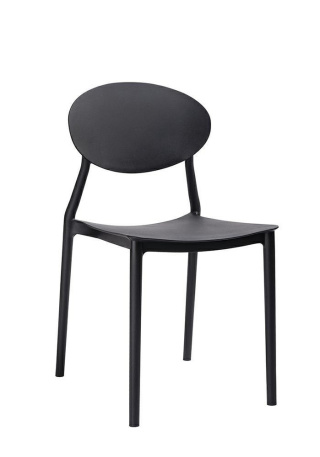 Krzesło SELF czarne - polipropylen