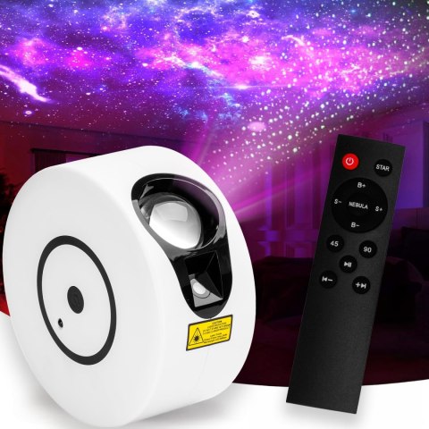 Lampa nocna projektor gwiazd NEBULA biały Lampa nocna projektor gwiazd NEBULA biały