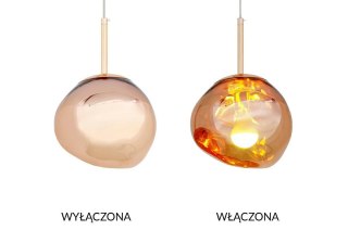 Lampa wisząca NOIS 20 miedziana - akryl