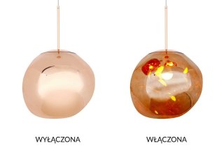 Lampa wisząca NOIS 30 miedziana - akryl