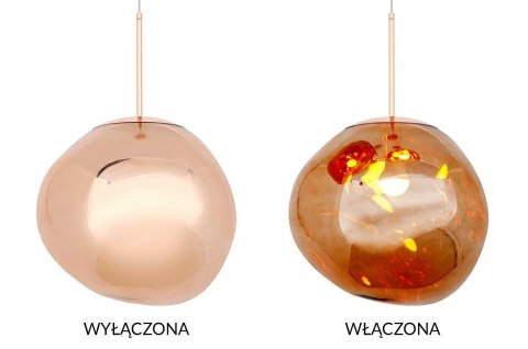 Lampa wisząca NOIS 40 miedziana - akryl