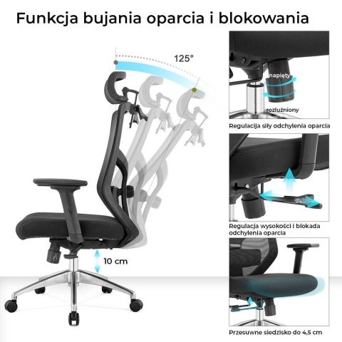 Fotel biurowy ergonomiczny Rosa czerwony ANGEL ANGEL