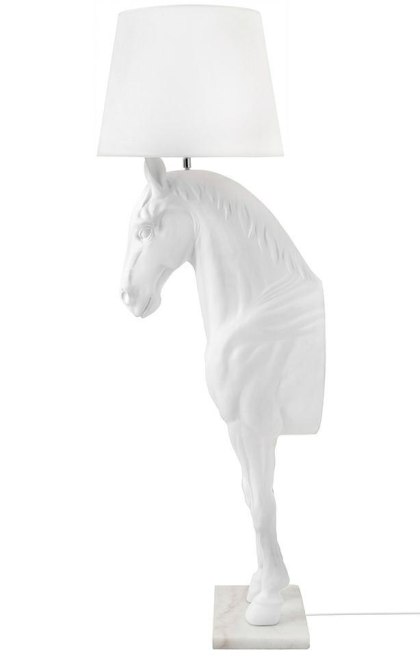 Lampa podłogowa PONY STAND M biała - włókno szklane