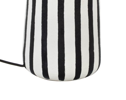 Lampa stołowa ZEBRA 44 cm biało-czarna