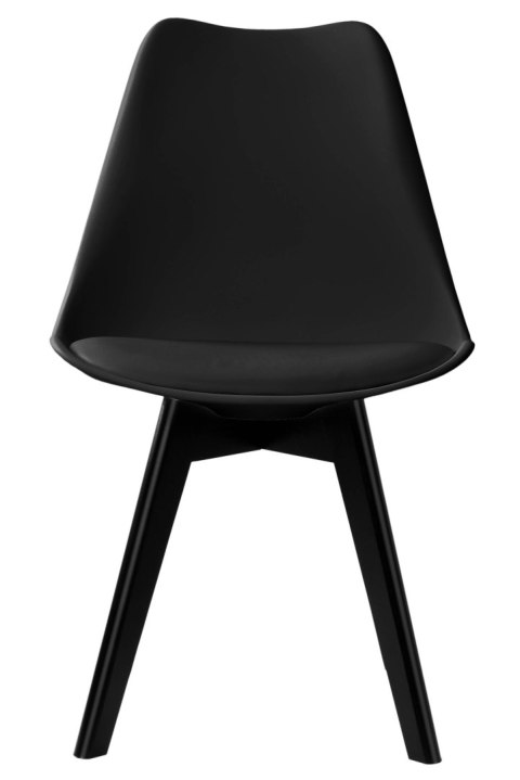 Krzesło loftowe K-NANTES BLACK DSW czarne Krzesło loftowe K-NANTES BLACK DSW czarne