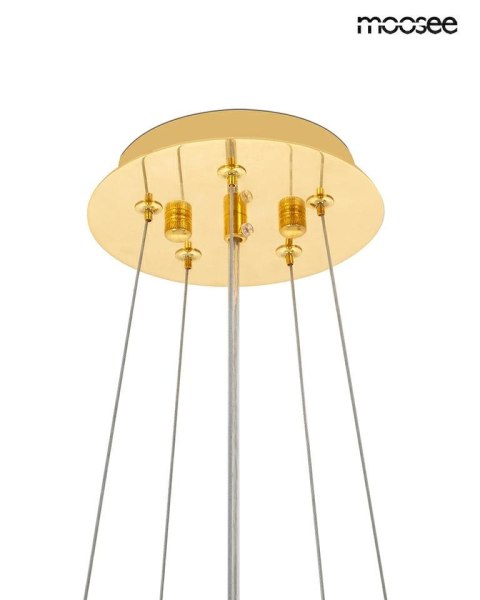 MOOSEE lampa wisząca TUBS 10 złota