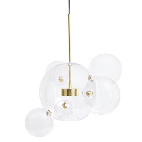 Lampa wisząca SORRENTO 6 złota - 60 LED, alumiumium, szkło