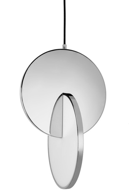 Lampa wisząca DOUBLE DISC srebrna