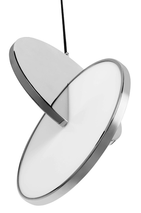 Lampa wisząca DOUBLE DISC srebrna