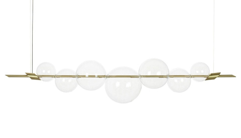 Lampa wisząca BUBBLE CLEAR 140 złota