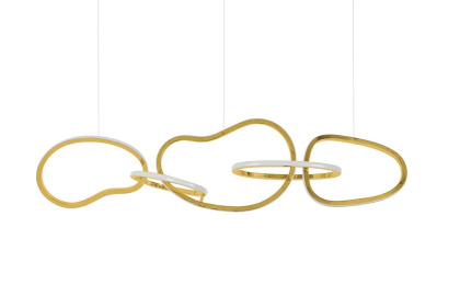 Lampa wisząca CHAIN 5 złota