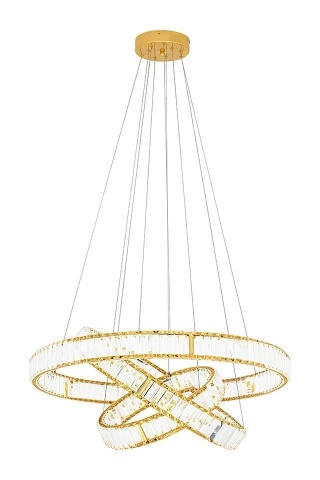 Lampa wisząca CROWN TRIPLES złota