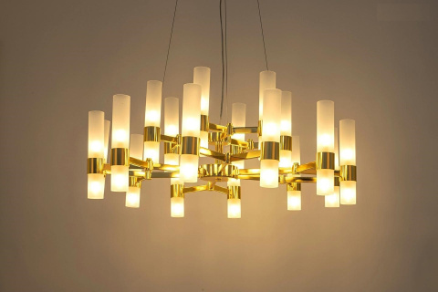 Lampa wisząca CHANDELIER 18 złota