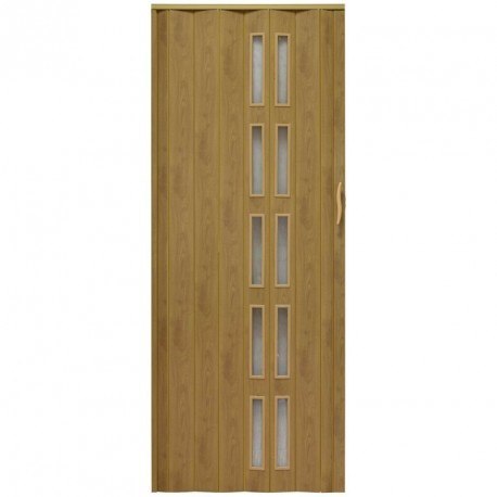 Drzwi harmonijkowe 005S-46G-100 jasny dąb mat G 100 cm