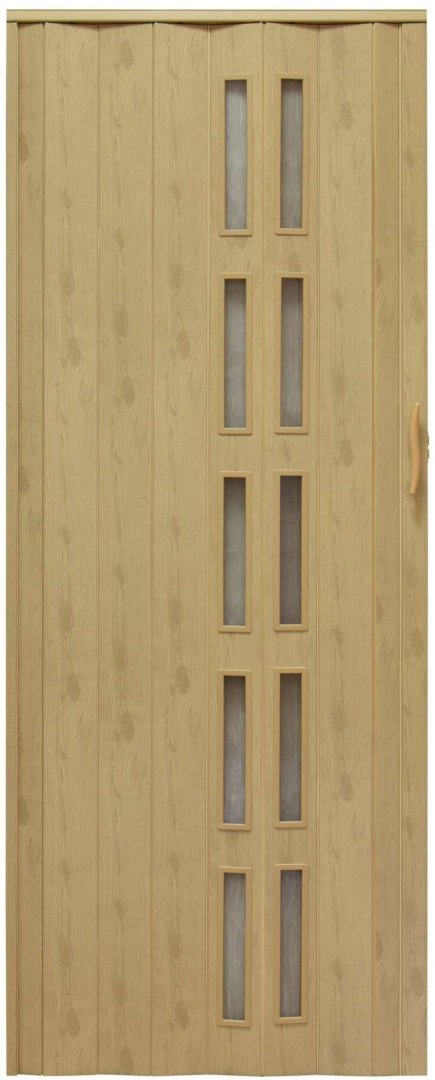 Drzwi harmonijkowe 005S-48G-90 wiąz mat G 90 cm