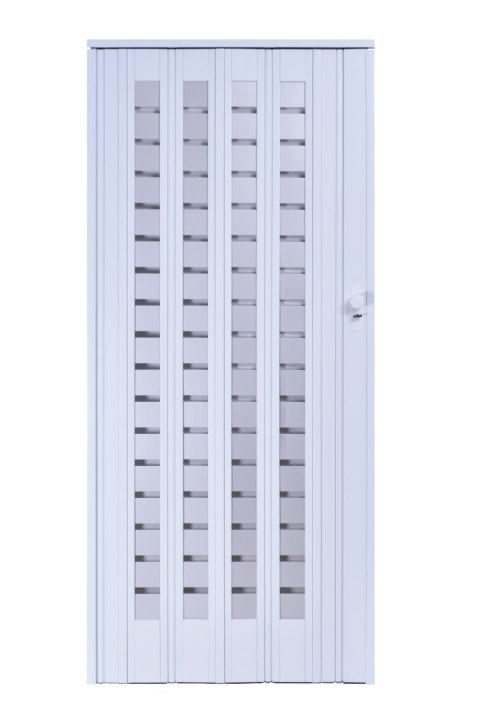 Drzwi harmonijkowe 015 B01-014-86 biały mat 86 cm