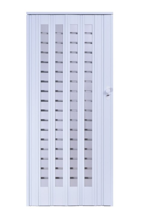 Drzwi harmonijkowe 015 B01-014-86 biały mat 86 cm