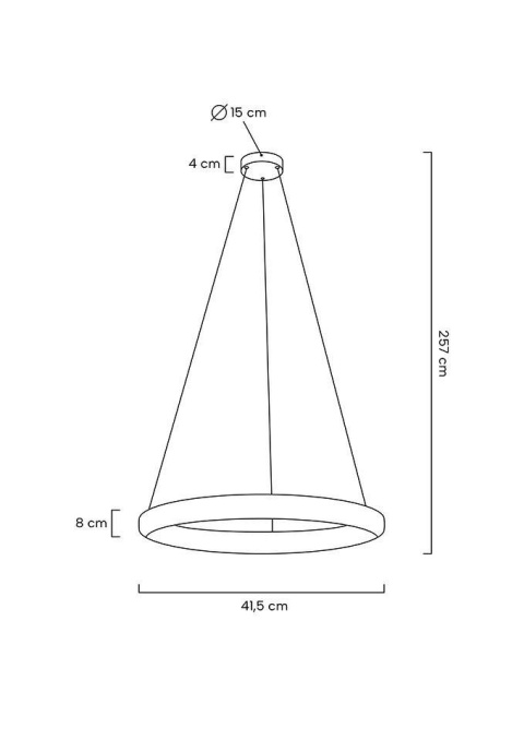 Lampa wisząca CROWN 40 złota