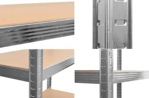 Regał magazynowy 200kg 5 poziomów 205x120x45 cm nośność 1000 kg Regał magazynowy 200kg 5 poziomów 205x120x45 cm nośność 1000 kg