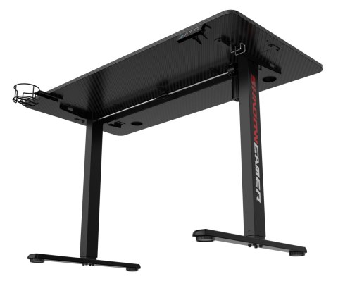 Biurko gamingowe SHADOW GAMER elektryczne 1.0 czarne 120 cm