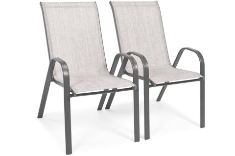 2 osobowy zestaw kawiarniany Porto Duo 60 cm - szary 2 osobowy zestaw kawiarniany Porto Duo 60 cm - szary