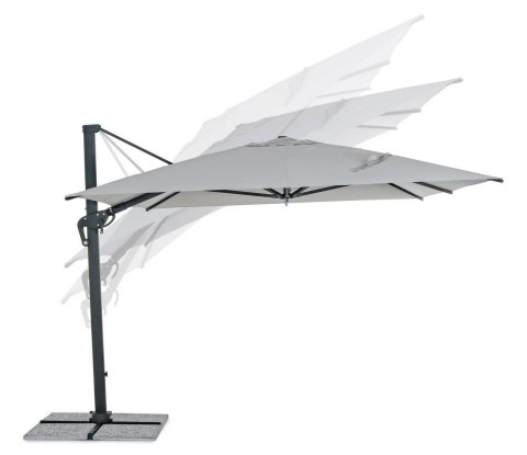 BIZZOTTO parasol ogrodowy INES jasny szary BIZZOTTO parasol ogrodowy INES jasny szary