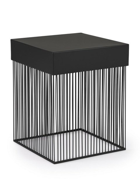 BIZZOTTO stolik kawowy YASLINE 40x40 czarny BIZZOTTO stolik kawowy YASLINE 40x40 czarny