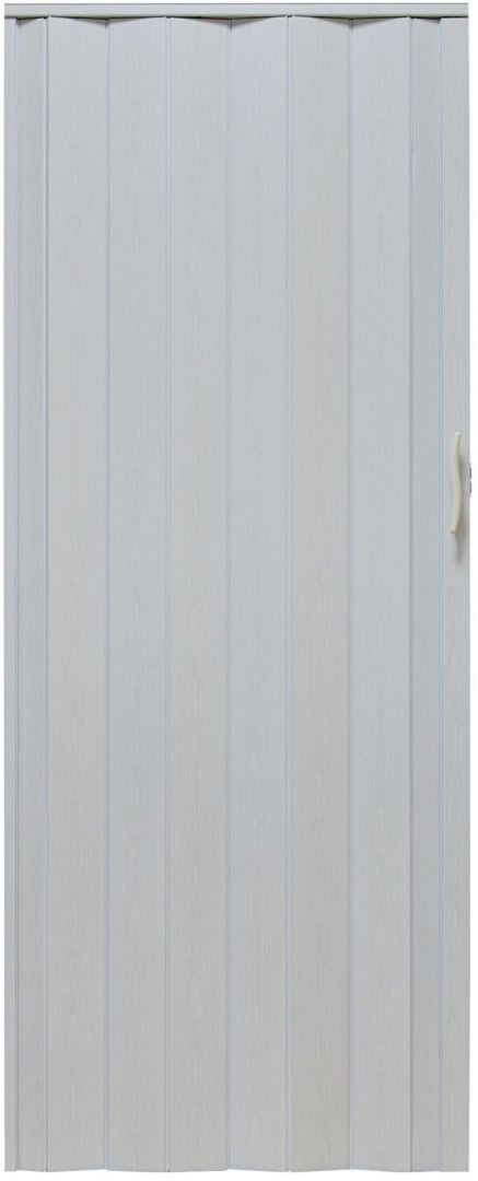 Drzwi harmonijkowe 001P-49-90 biały dąb mat 90 cm
