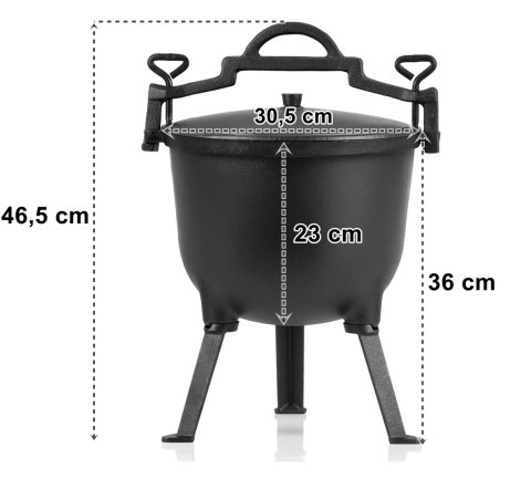 Kociołek żeliwny KESEL 10 L