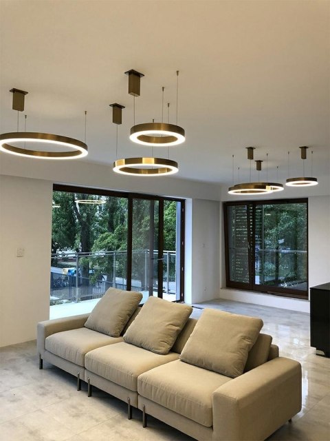 MOOSEE lampa wisząca RING 60 złota MOOSEE lampa wisząca RING 60 złota