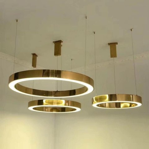 MOOSEE lampa wisząca RING 80 złota MOOSEE lampa wisząca RING 80 złota