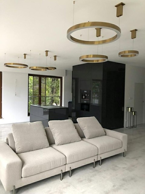 MOOSEE lampa wisząca RING 80 złota MOOSEE lampa wisząca RING 80 złota