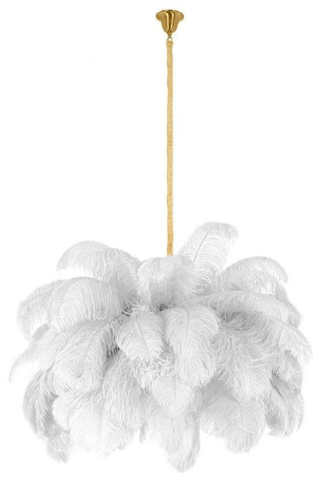 MOOSEE lampa wisząca TIFFANY 135 biała mosiądz / naturalne pióra MOOSEE lampa wisząca TIFFANY 135 biała mosiądz / naturalne pióra