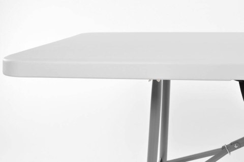 Zestaw mebli cateringowych składany biały stół 240 cm i 10 krzeseł Zestaw mebli cateringowych składany biały stół 240 cm i 10 krzeseł
