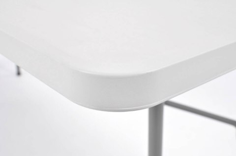 Zestaw mebli cateringowych składany biały stół 240 cm i 10 krzeseł Zestaw mebli cateringowych składany biały stół 240 cm i 10 krzeseł