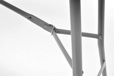 Zestaw mebli cateringowych składany biały stół 240 cm i 10 krzeseł Zestaw mebli cateringowych składany biały stół 240 cm i 10 krzeseł