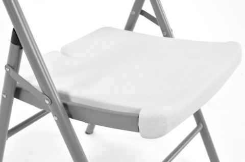 Zestaw mebli cateringowych składany biały stół 240 cm i 10 krzeseł Zestaw mebli cateringowych składany biały stół 240 cm i 10 krzeseł