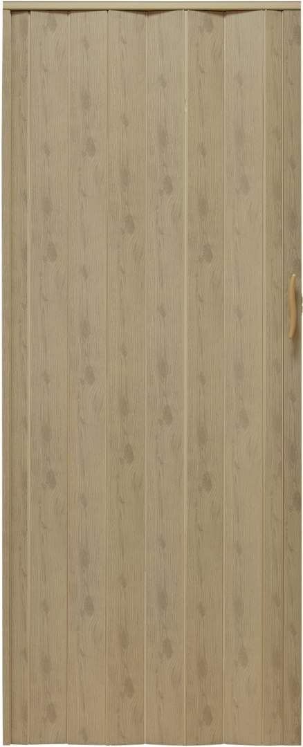 Drzwi harmonijkowe 001P-48G-90 wiąz mat G 90 cm