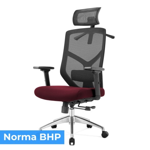 Fotel biurowy ergonomiczny Rosa bordowy ANGEL ANGEL Fotel biurowy ergonomiczny Rosa bordowy ANGEL ANGEL