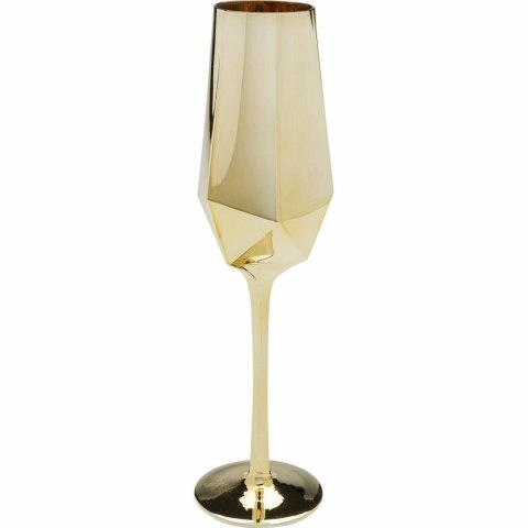 KARE komplet 4 kieliszków do szampana DIAMOND 365 ml złoty KARE komplet 4 kieliszków do szampana DIAMOND 365 ml złoty