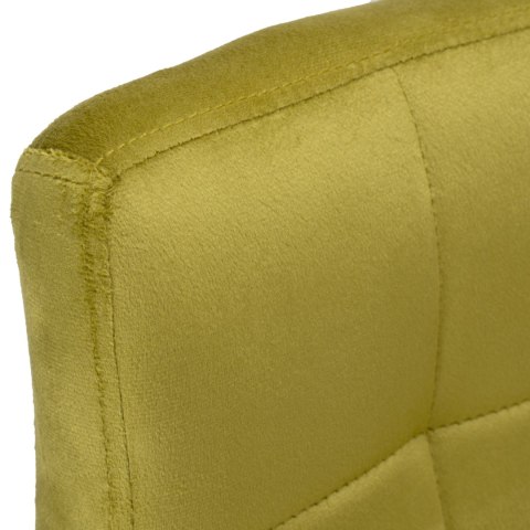 Krzesło barowe ARAKO BLACK aksamitne oliwkowe VELVET
